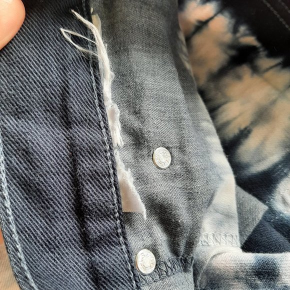 Levi's 508 Men's Navy Tie Dye Jean Shorts Size 36 - Picture 4 of 9